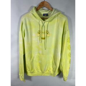 Coney Island Picnic Women's S/M Neon Yellow‎ Long Sleeve Jersey Hoodie